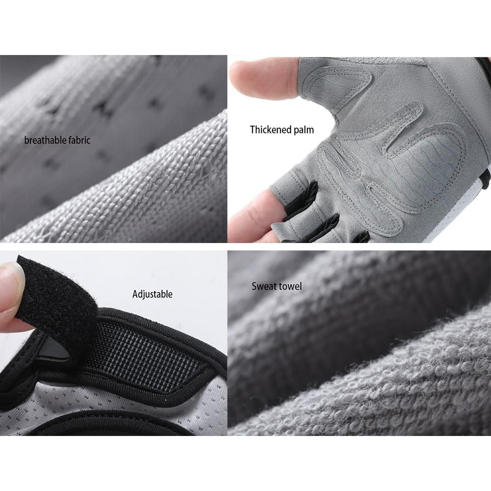 Home Pilates Yoga - Gants d'entraînement sans doigts pour femmes,