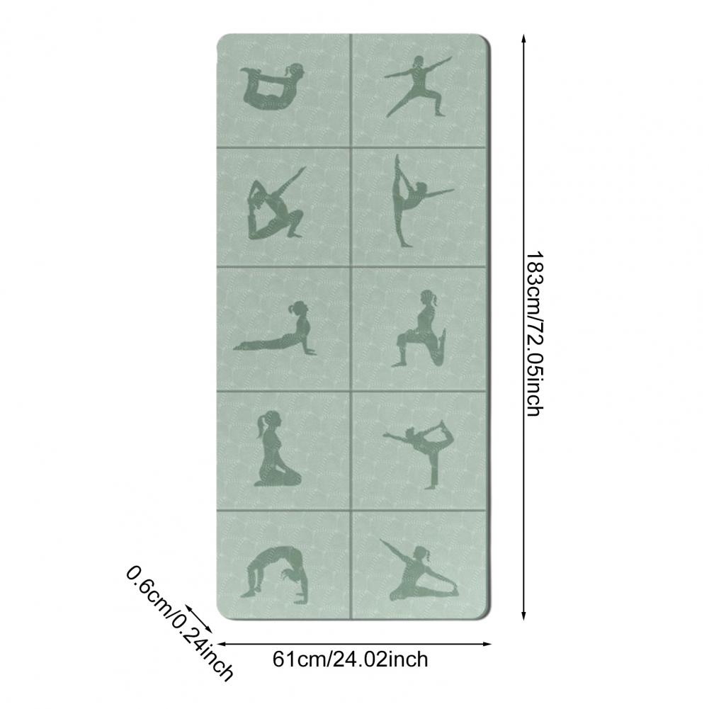 Pilates Yoga Mat Thickness - Tapis de yoga pliable, extra portable,