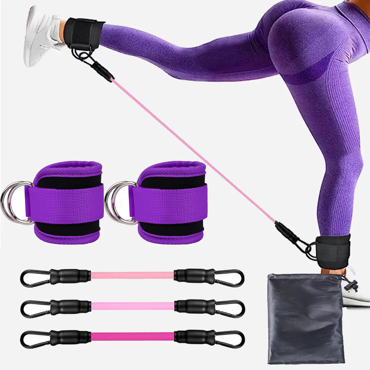 Pilates Ankle Strap - Bandes élastiques avec sangles de rinçage,