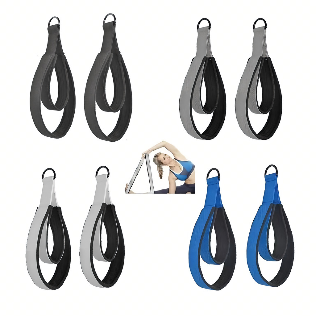 Pilates Ankle Strap - Bande de Résistance Élastique Double Anneau