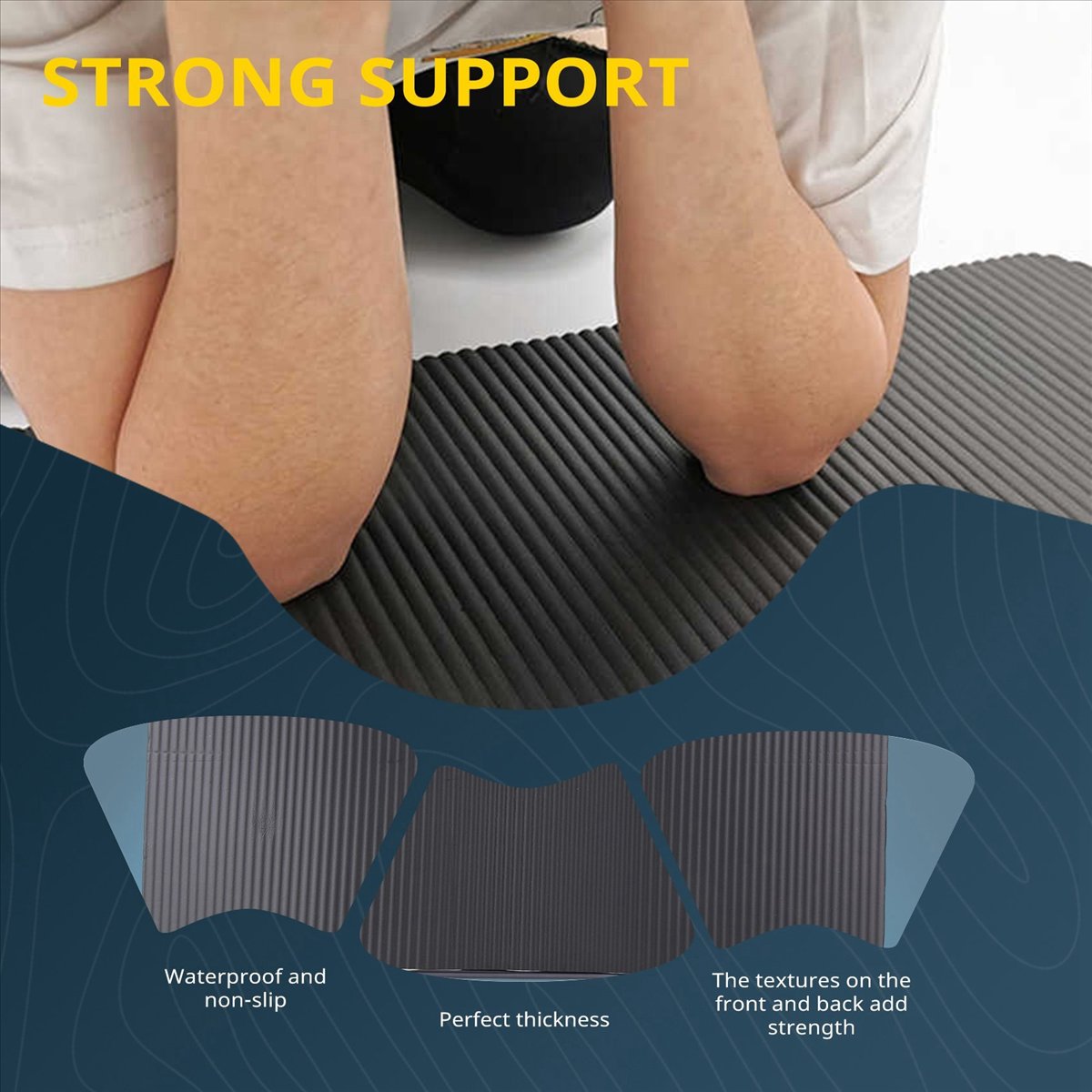 Pilates Yoga Mat Thickness - Tapis de yoga Doings de 15