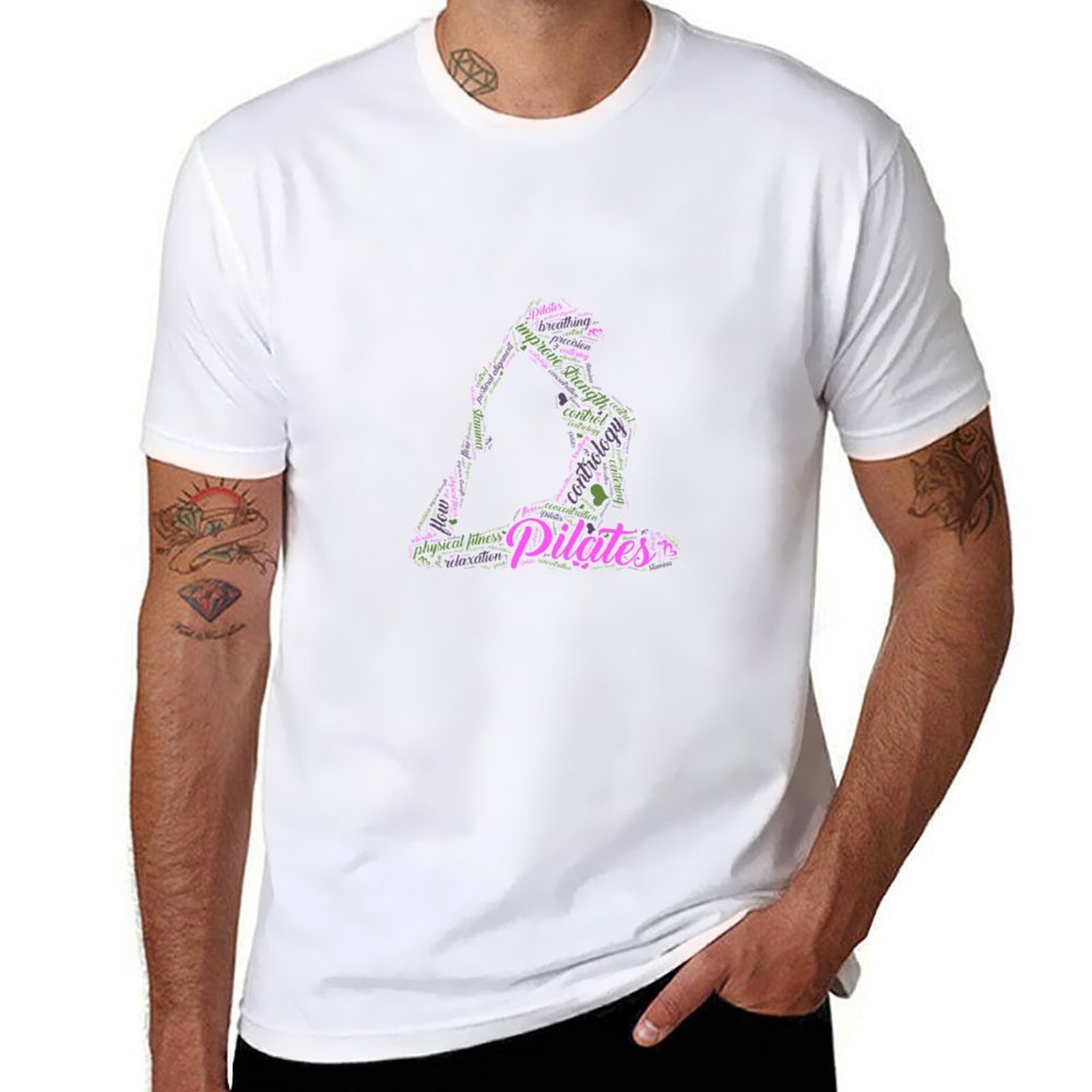 Pilates Yoga Classes - Femmes amusant mot nuage et mignon