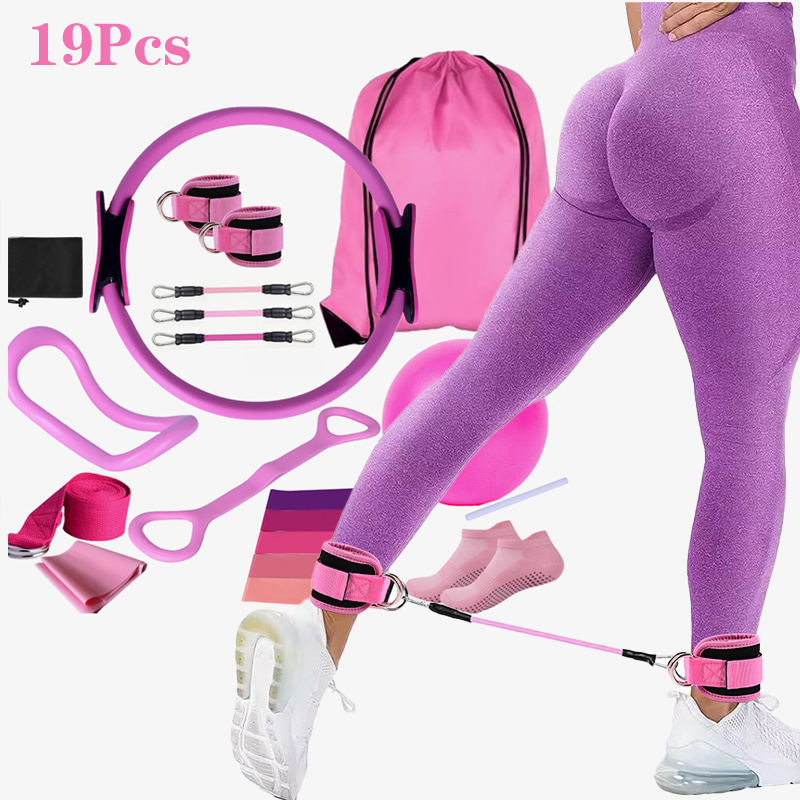 Pilates Ankle Strap - Yoga Pilates cercle 19 pièces ensemble