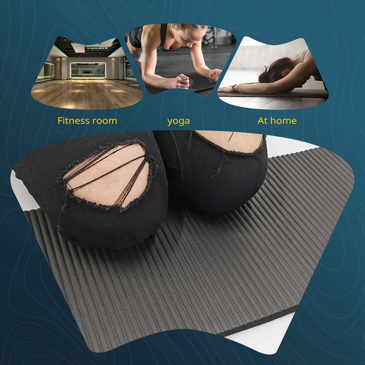 Tapis de yoga Doings de 15 mm  - Pilates Yoga Mat Thickness avis et prix