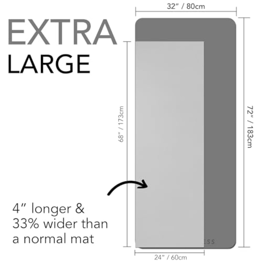 Grand tapis d'exercice extra é - Pilates Yoga Mat Thickness avis et prix