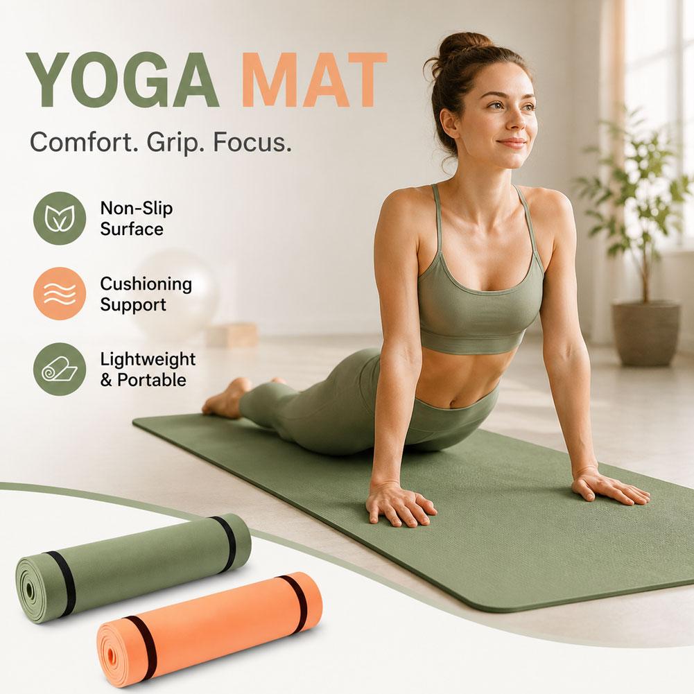Tapis de yoga épais antidérapa - Pilates Yoga Mat Thickness avis et prix